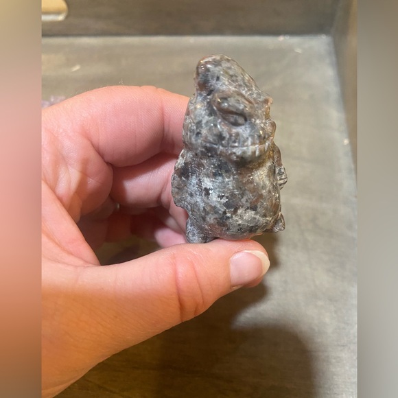 SOLD Oogie Boogie Yooperlite Carved Crystal Figure Nightmare Before Christmas - Picture 4 of 6